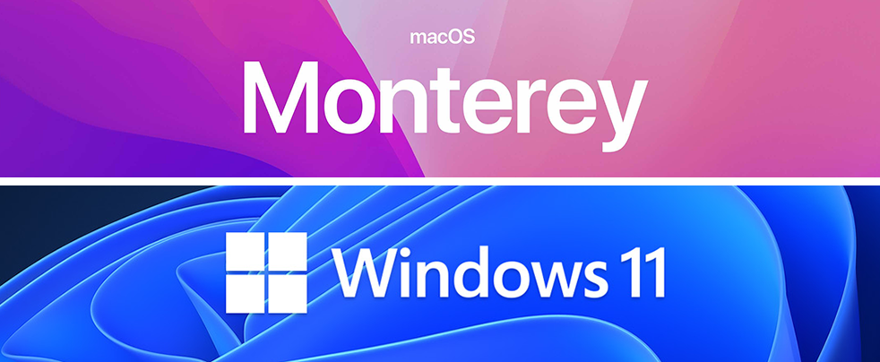 Decorative image: macos Monterey/Windows 11 splash screens