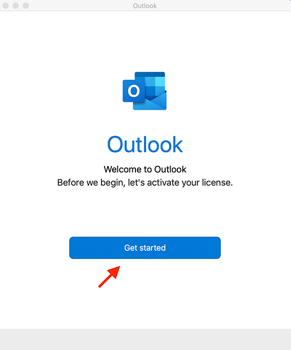 outlook for mac get startted