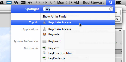 mac keychain access password promt