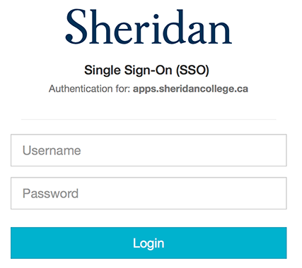 Sheridan single sign on