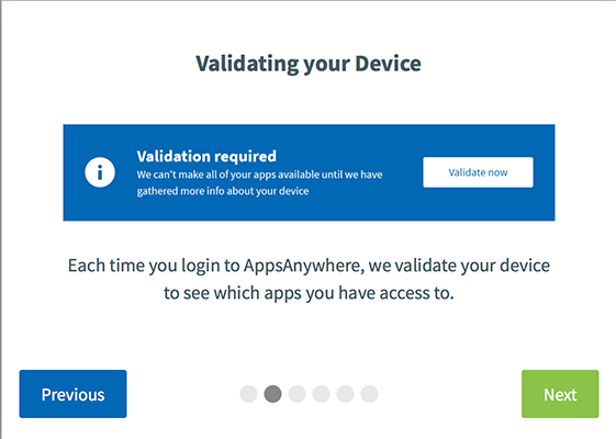 Device validation example