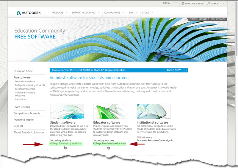 Autodesk student download autocad 2007