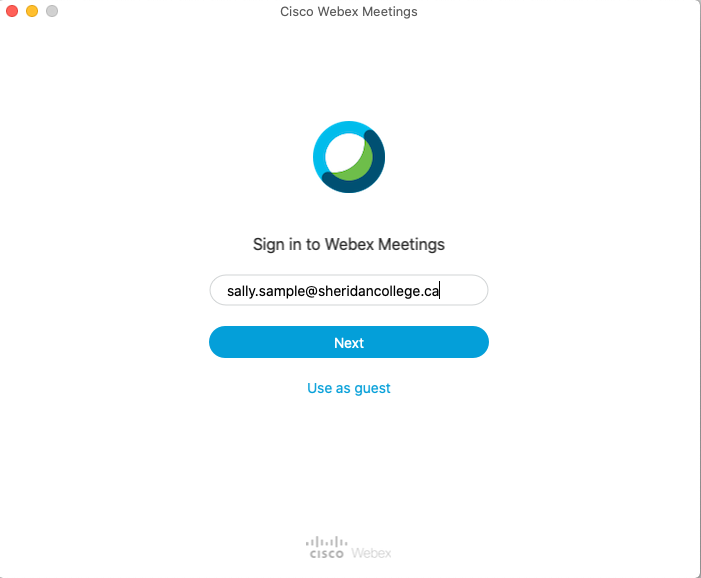 cisco webex app for mac